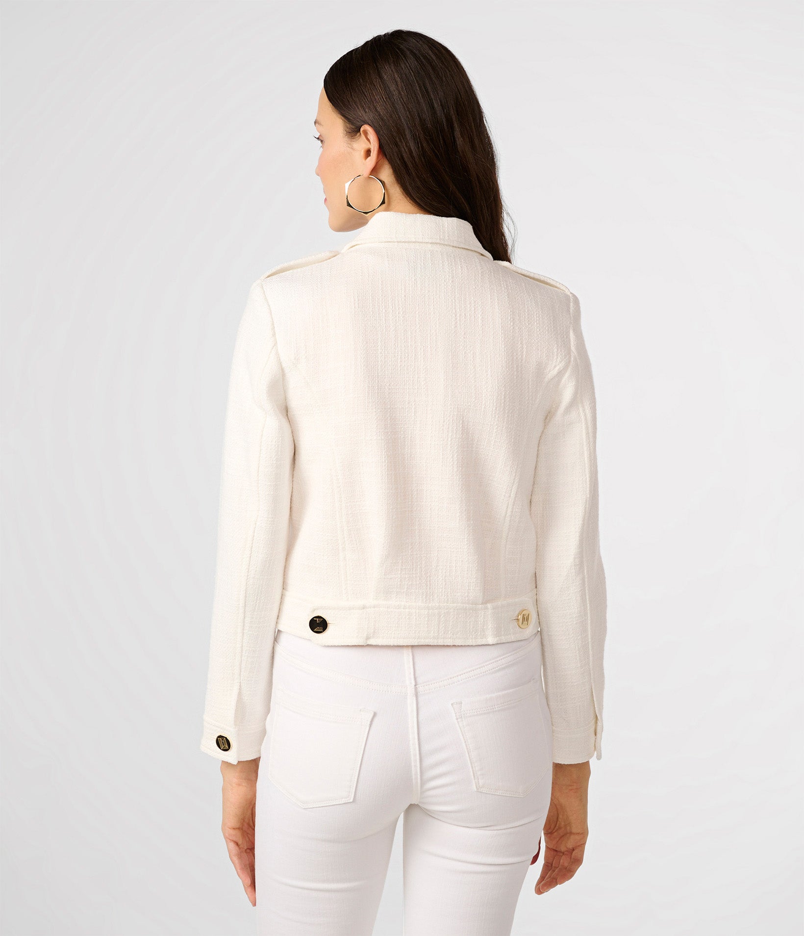 BOUCLE TWEED CROPPED JACKET