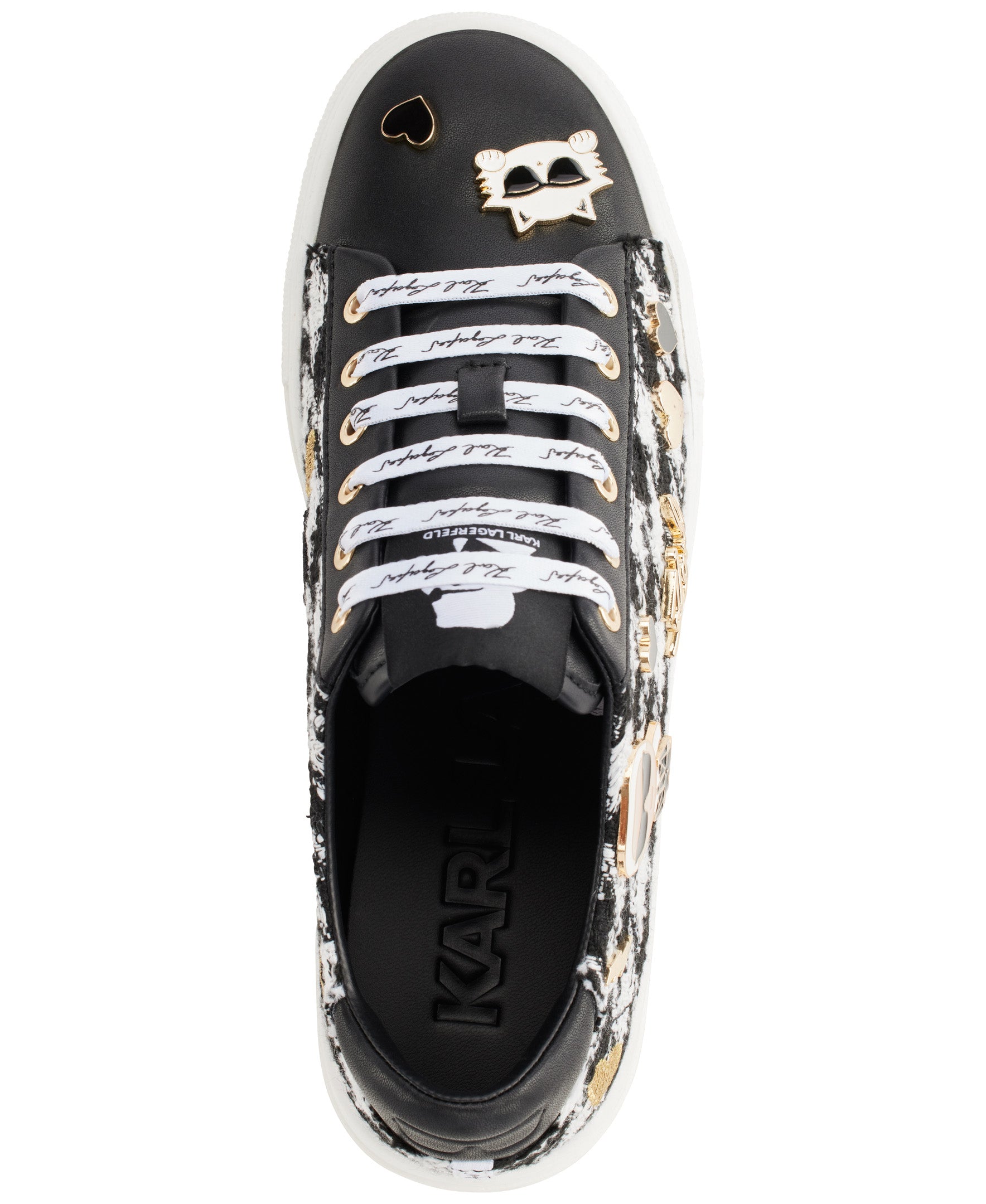 CATE PINS HOUNDSTOOTH LACE UP SNEAKER