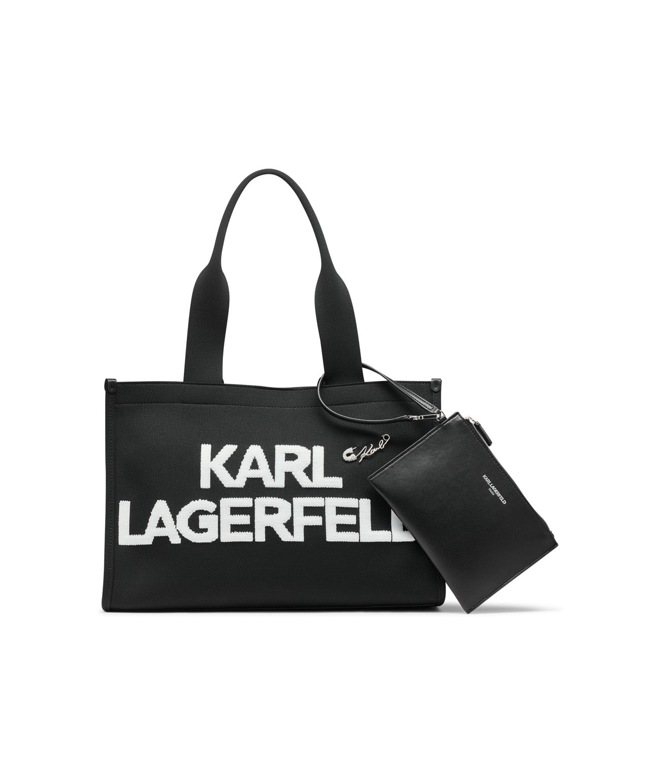 Karl lagerfeld black tote on sale