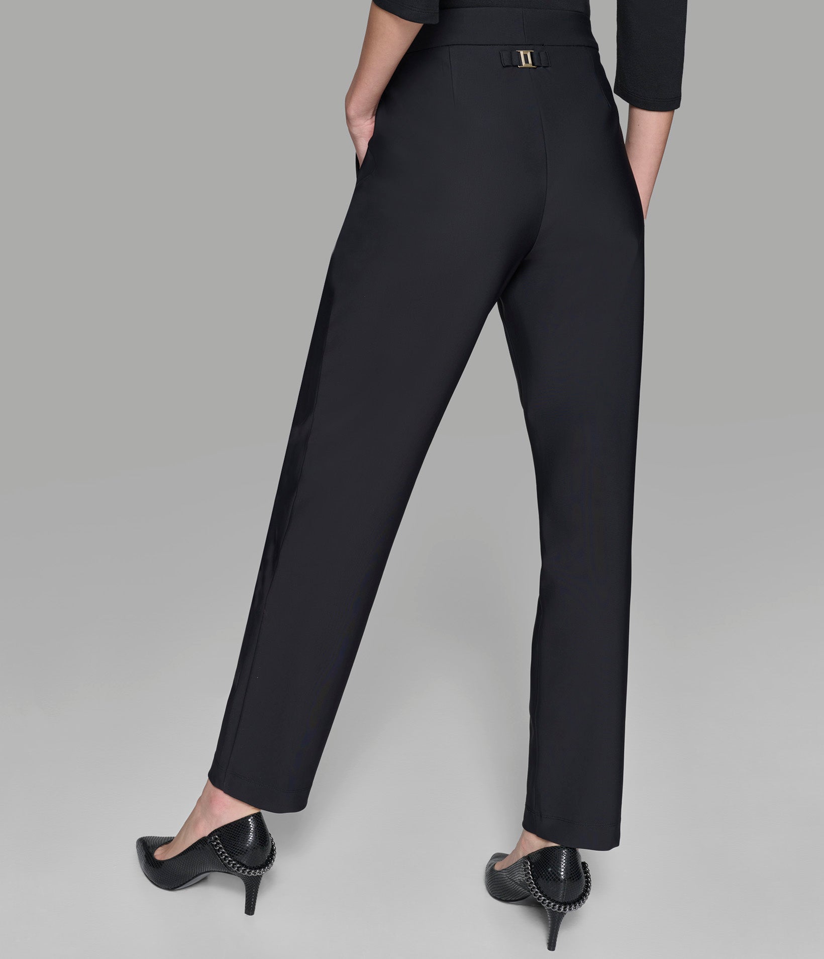 PLEATED COMPRESSION DRESS PANTS