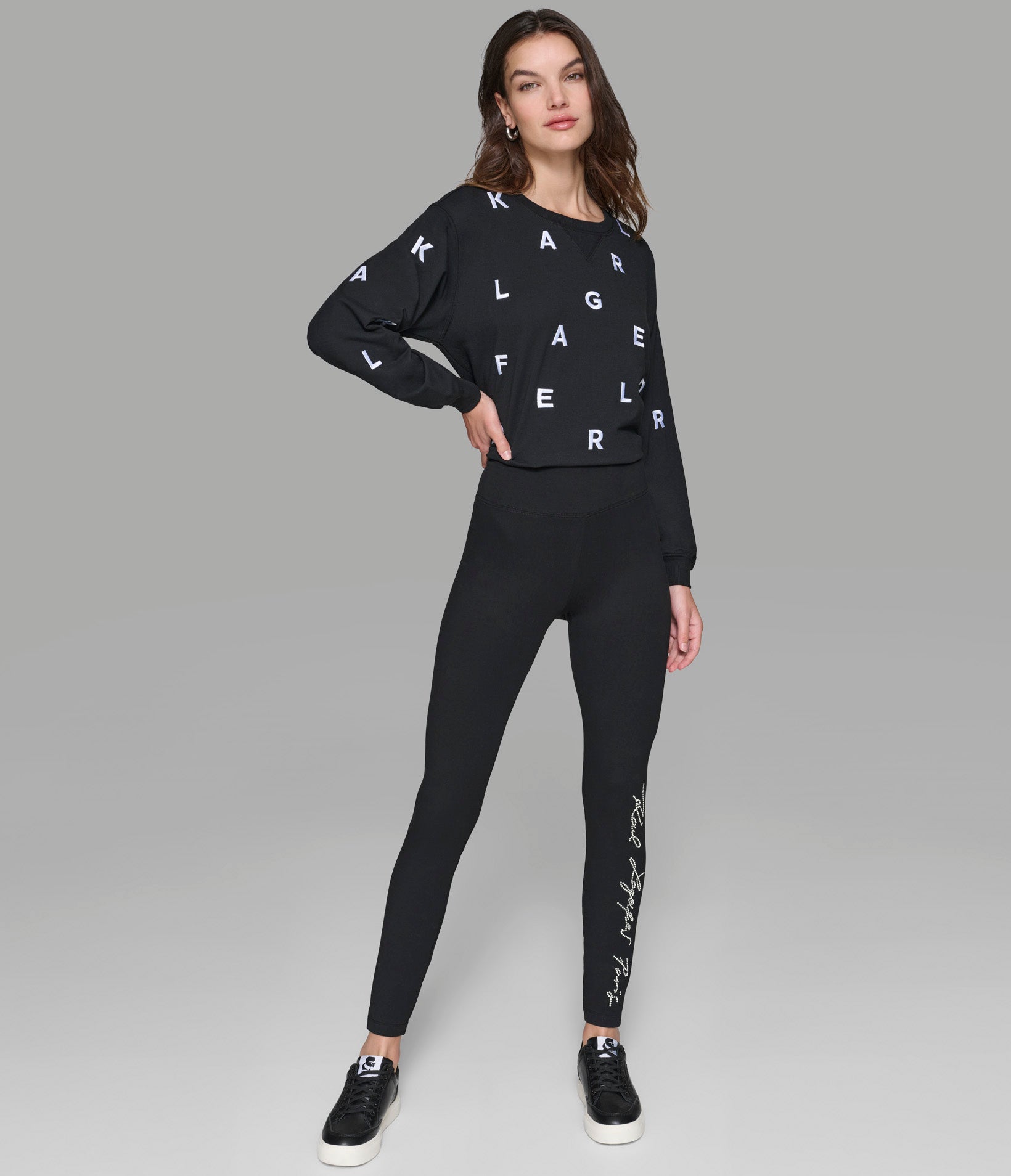 KLP SCRIPT BLACK LEGGING