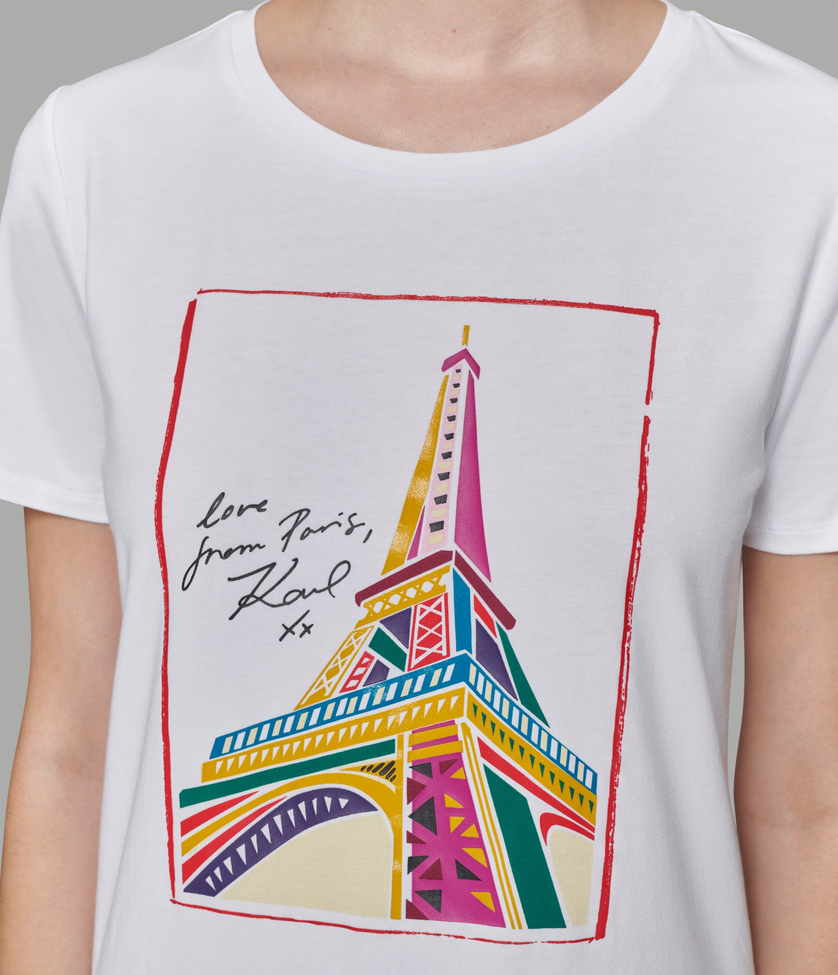 LOVE FROM PARIS EIFFEL TOWER TEE WHITE