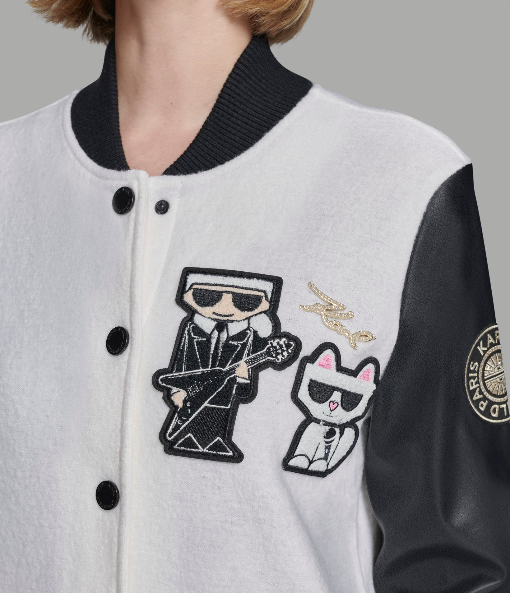 LOGO PATCH DUO VARSITY JACKET