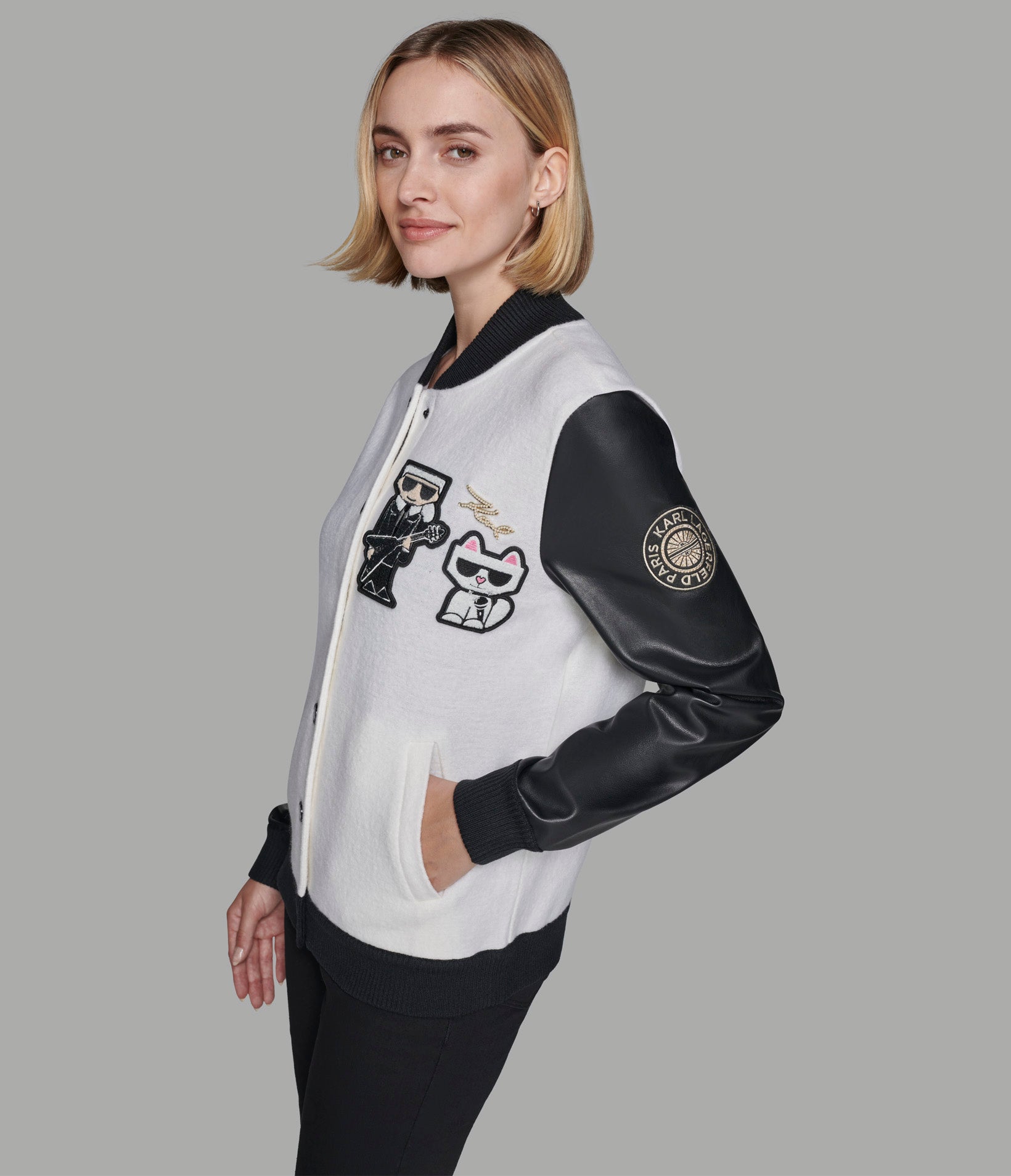 LOGO PATCH DUO VARSITY JACKET