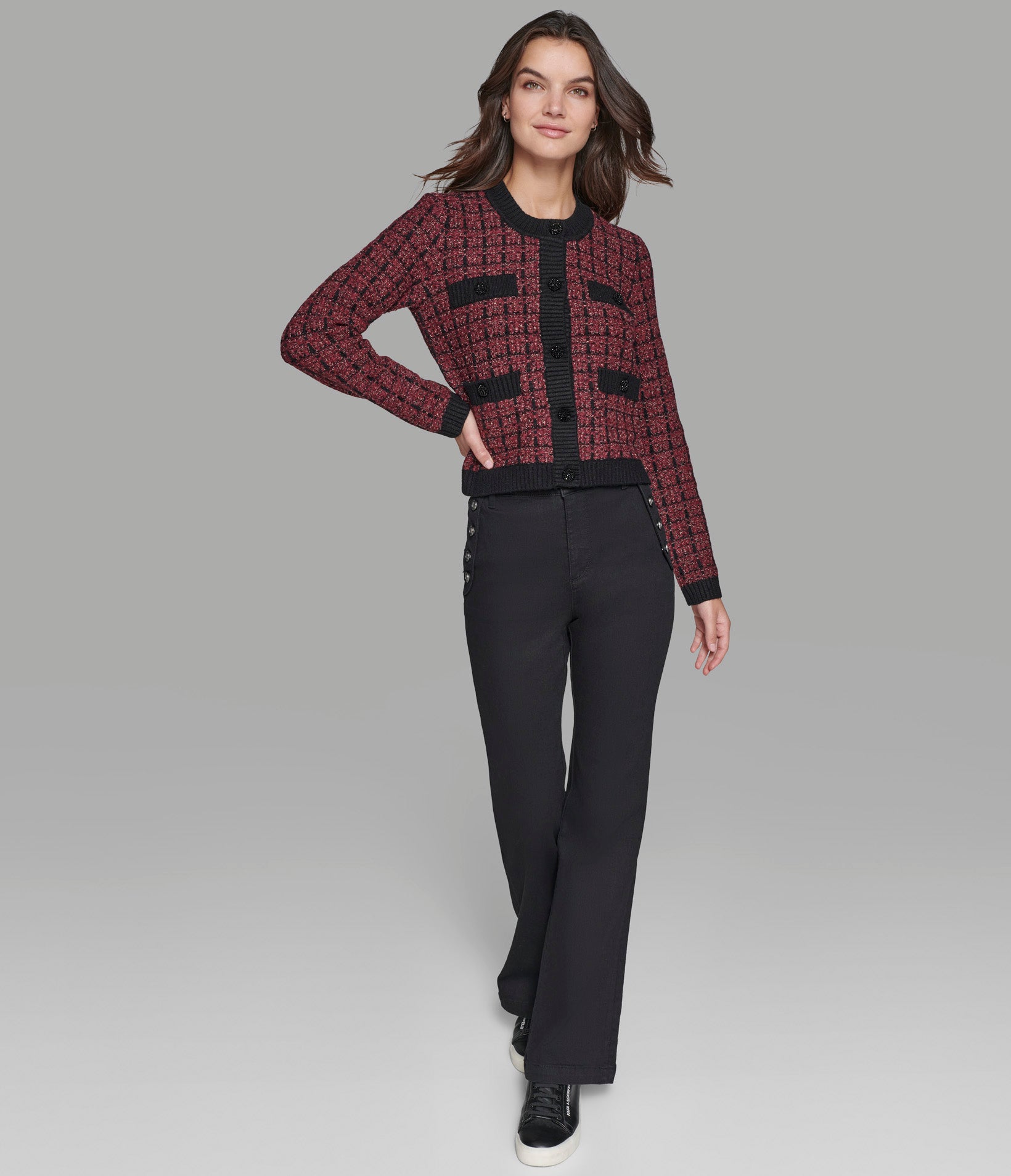 TWEED CROPPED CARDIGAN