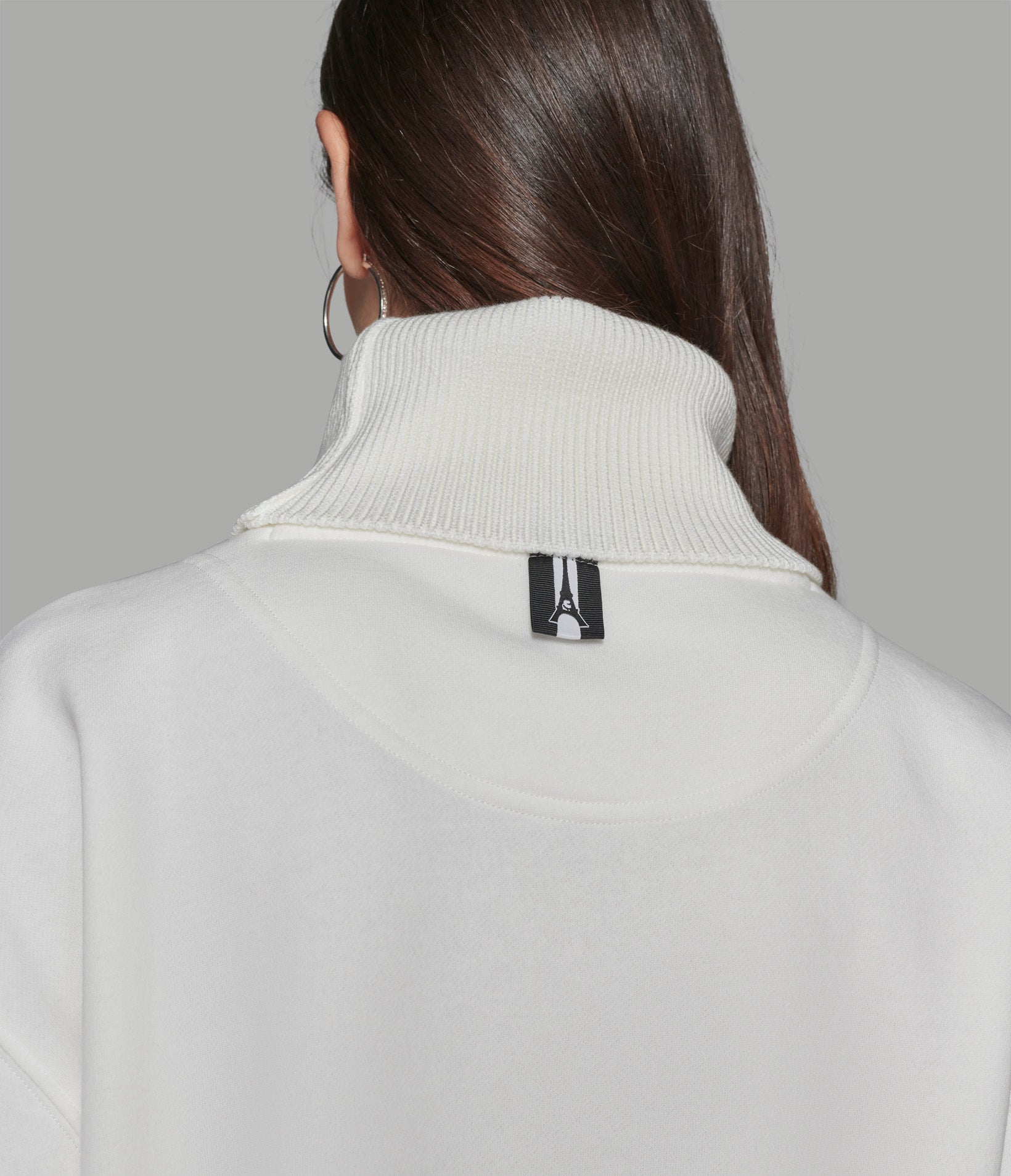 TURTLENECK SWEATSHIRT WITH KARL PIN