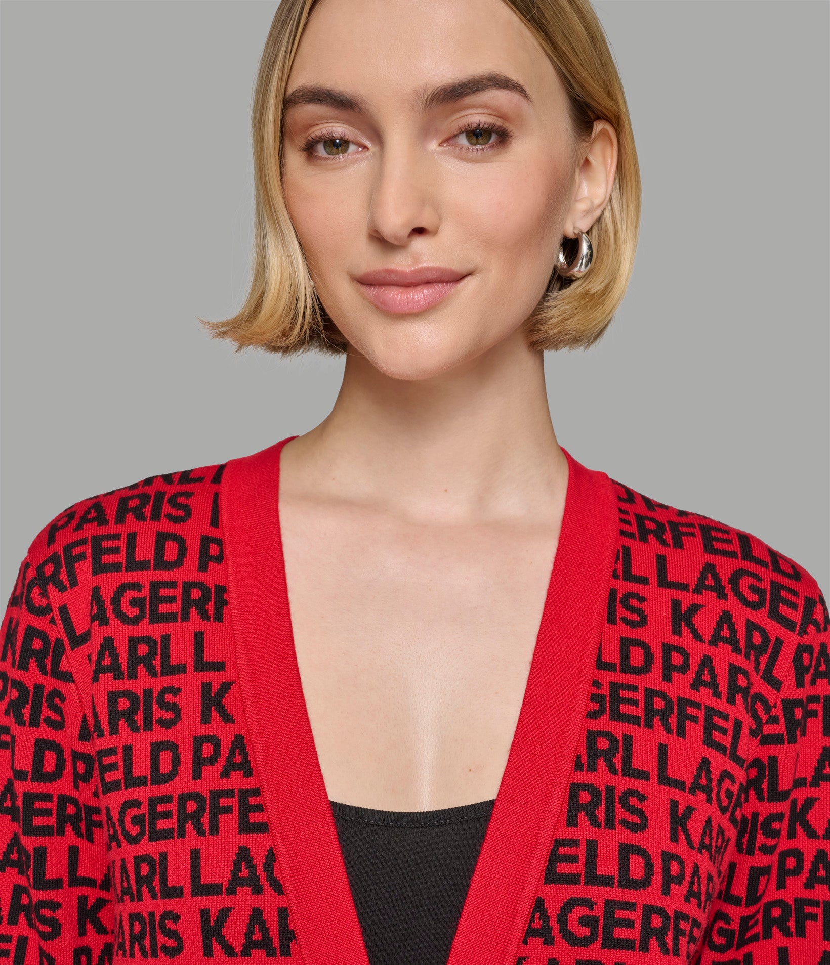 ALL OVER LOGO CARDIGAN