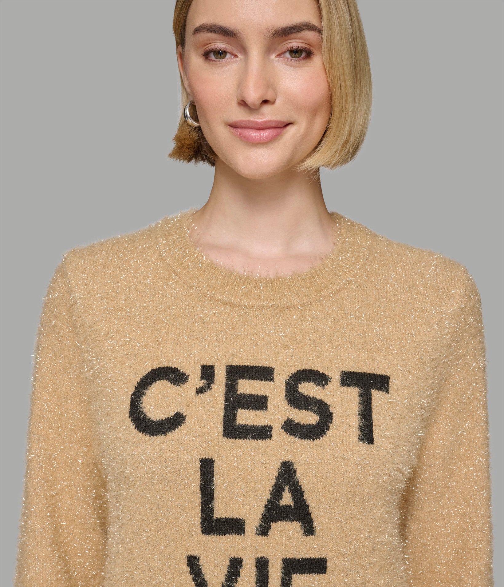 C'EST LA VIE FUZZY SWEATER