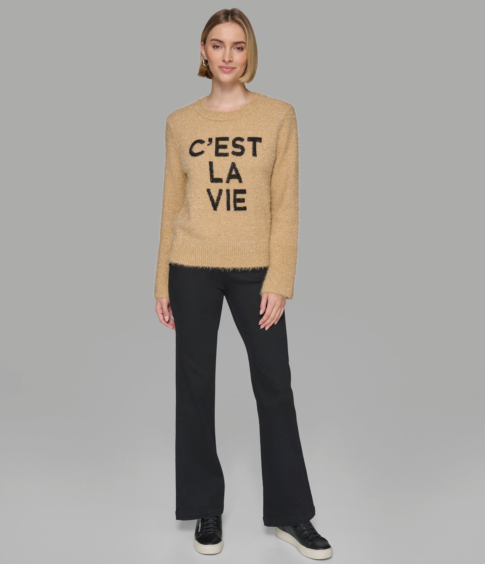 C'EST LA VIE FUZZY SWEATER