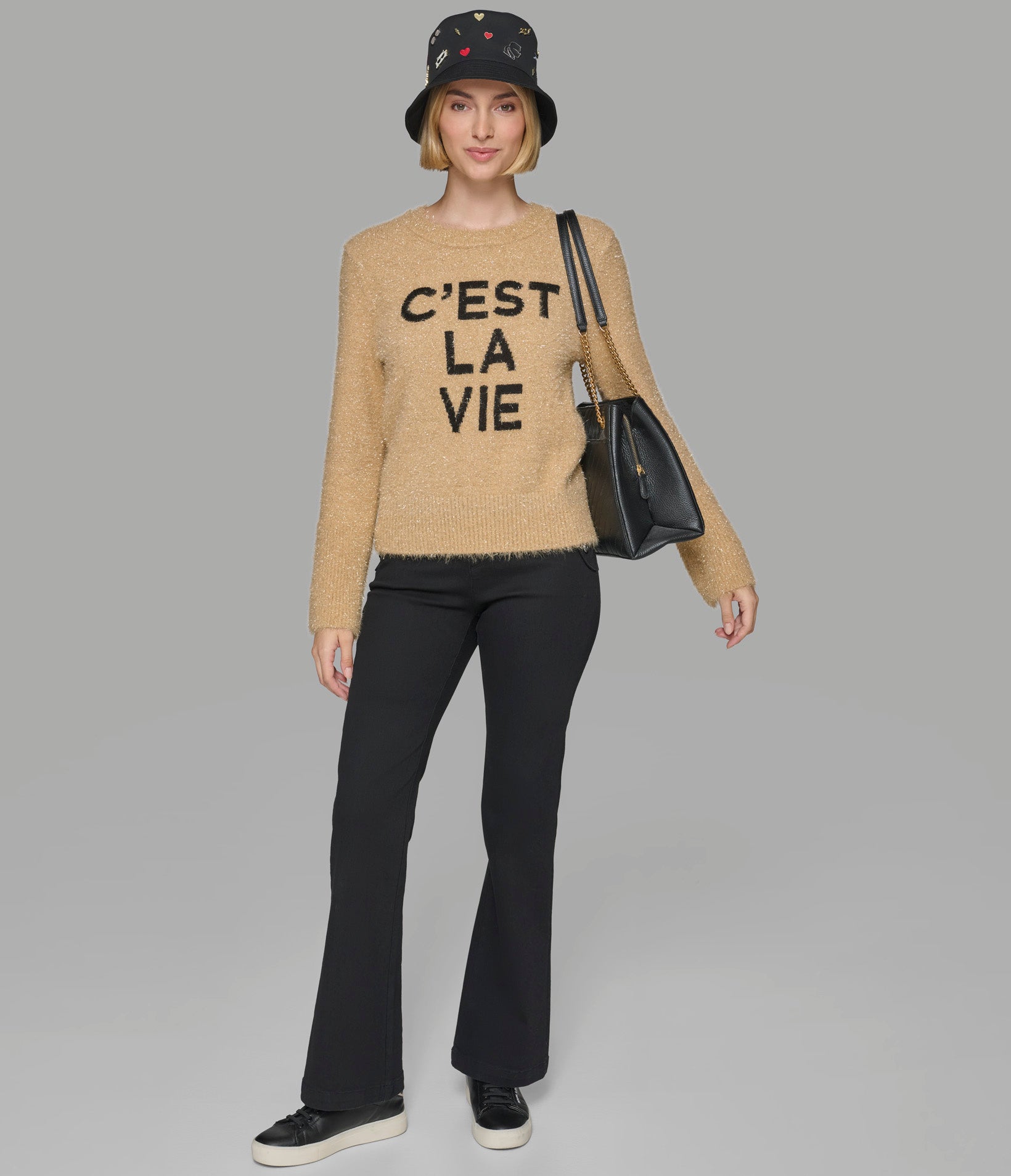 C'EST LA VIE FUZZY SWEATER