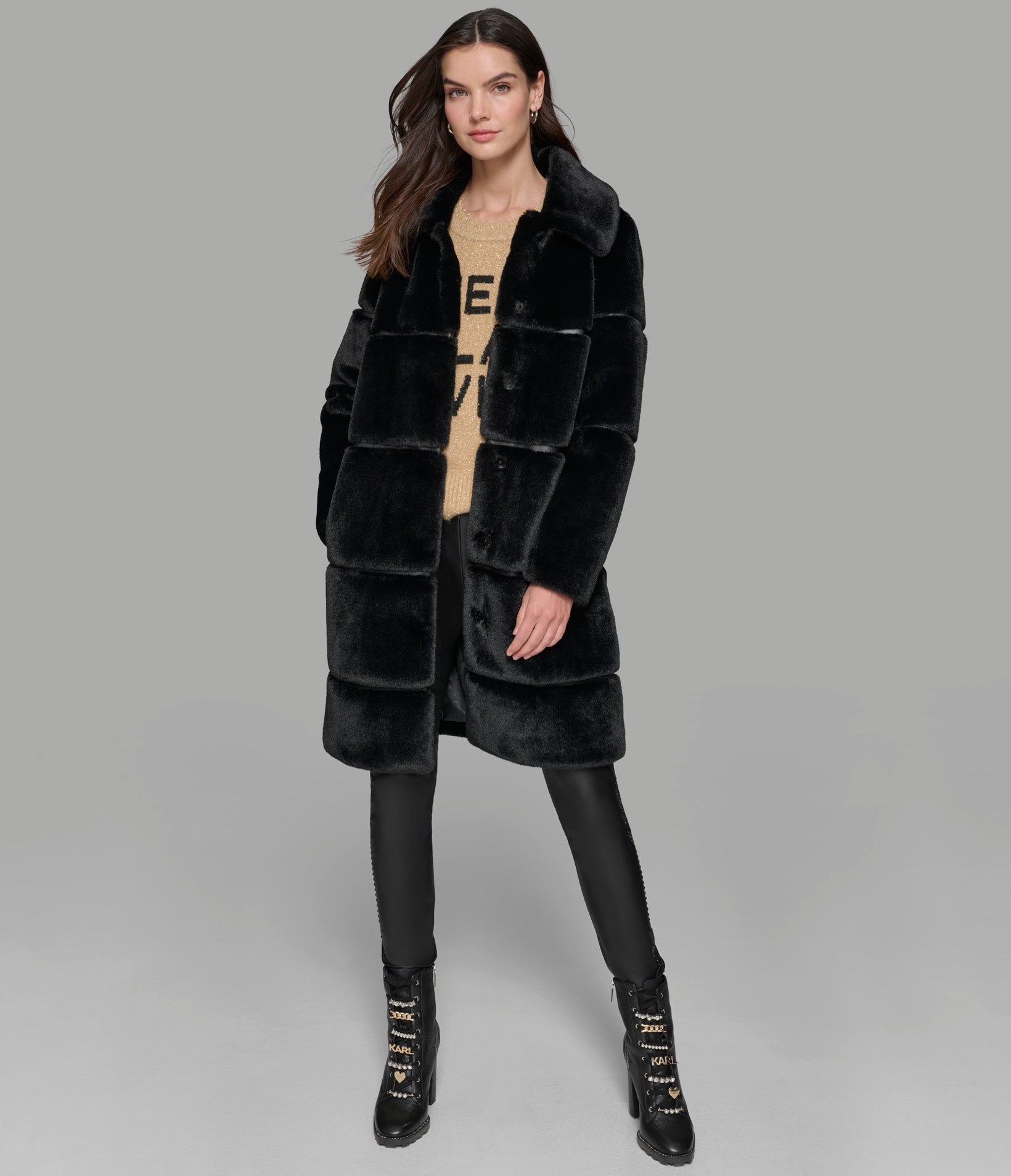 LONG CHANNEL FAUX MINK COAT