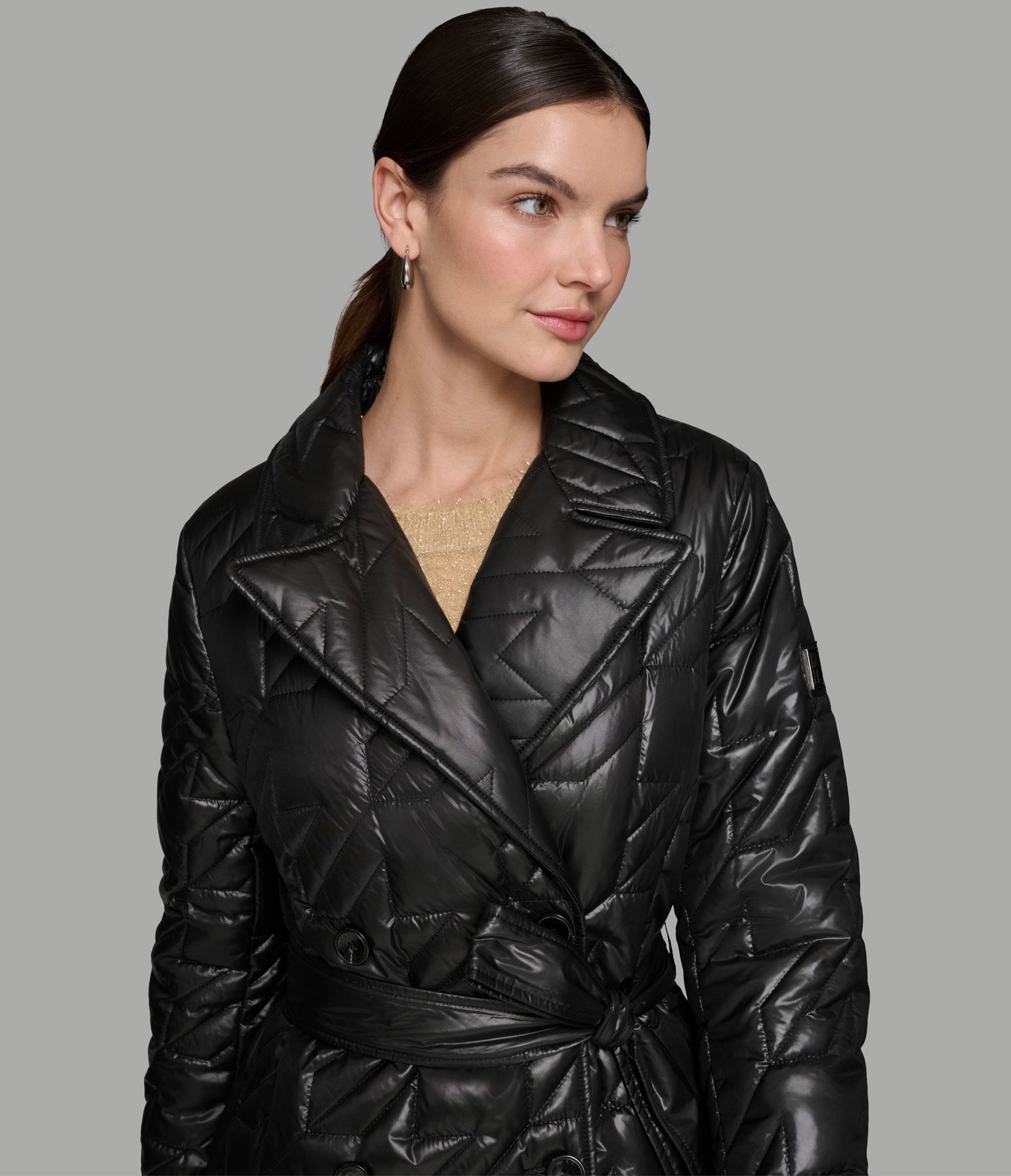 BELTED PUFFER TRENCH