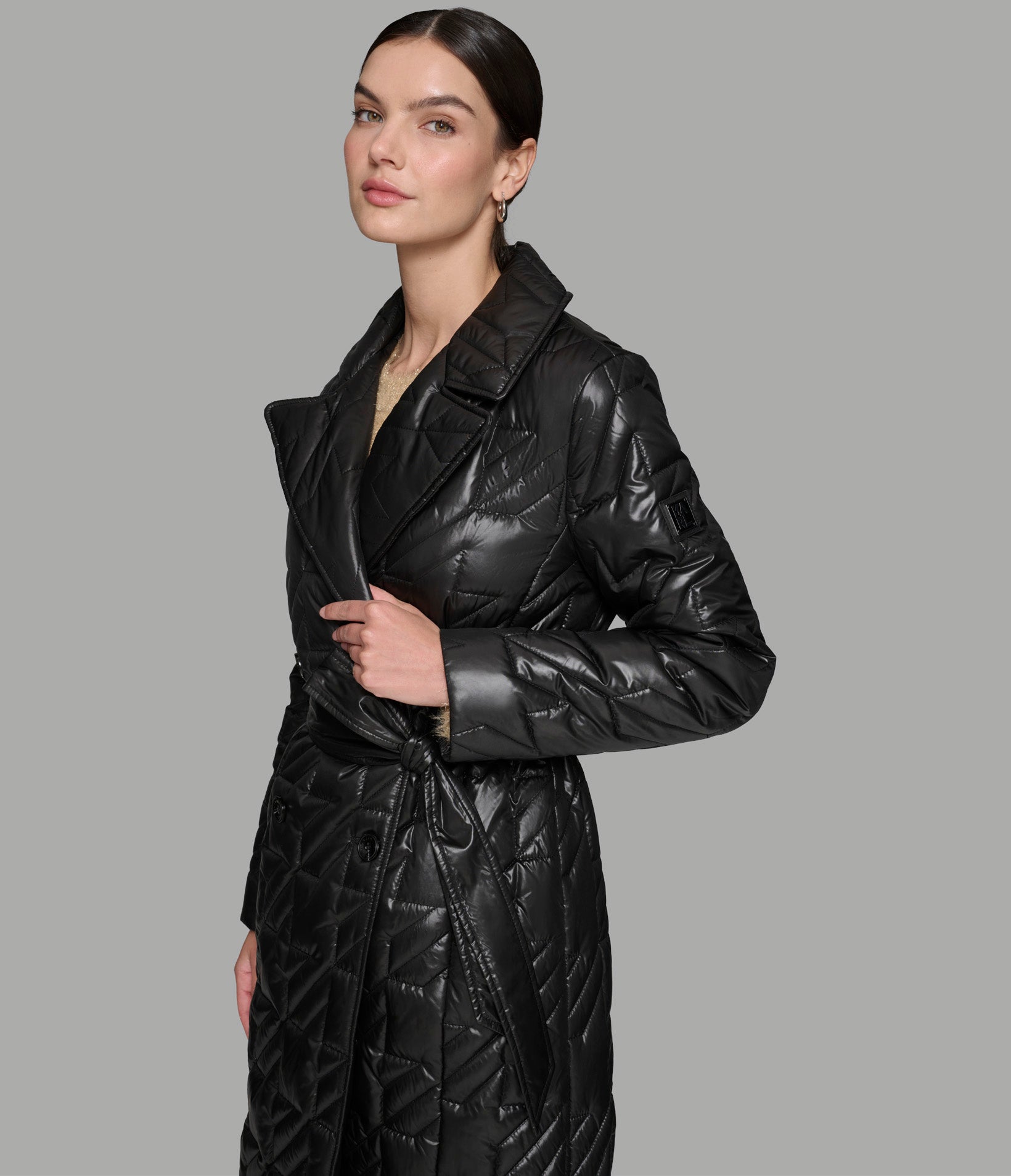 BELTED PUFFER TRENCH