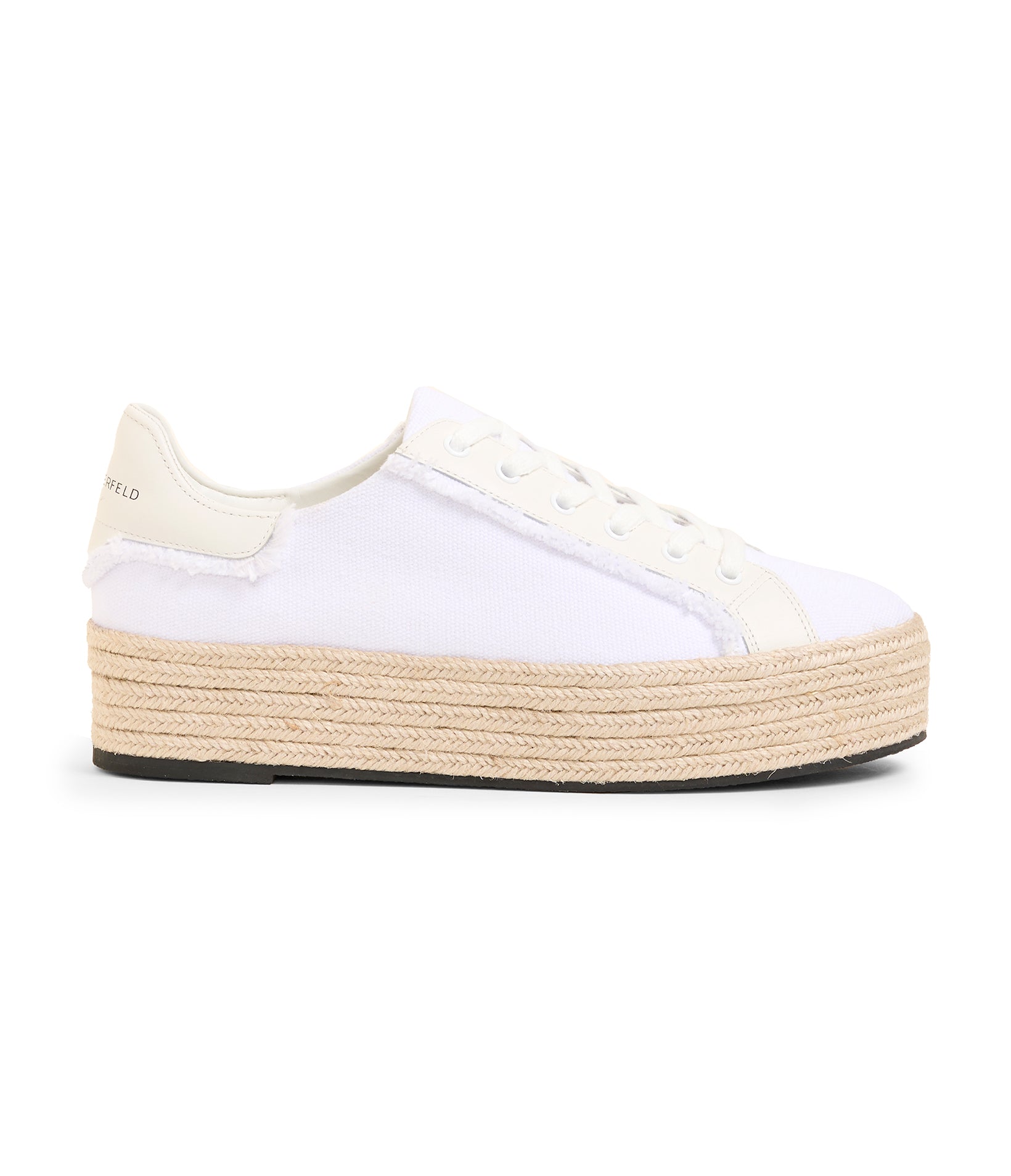 Elise Fringe Espadrille Sneaker White 8.5