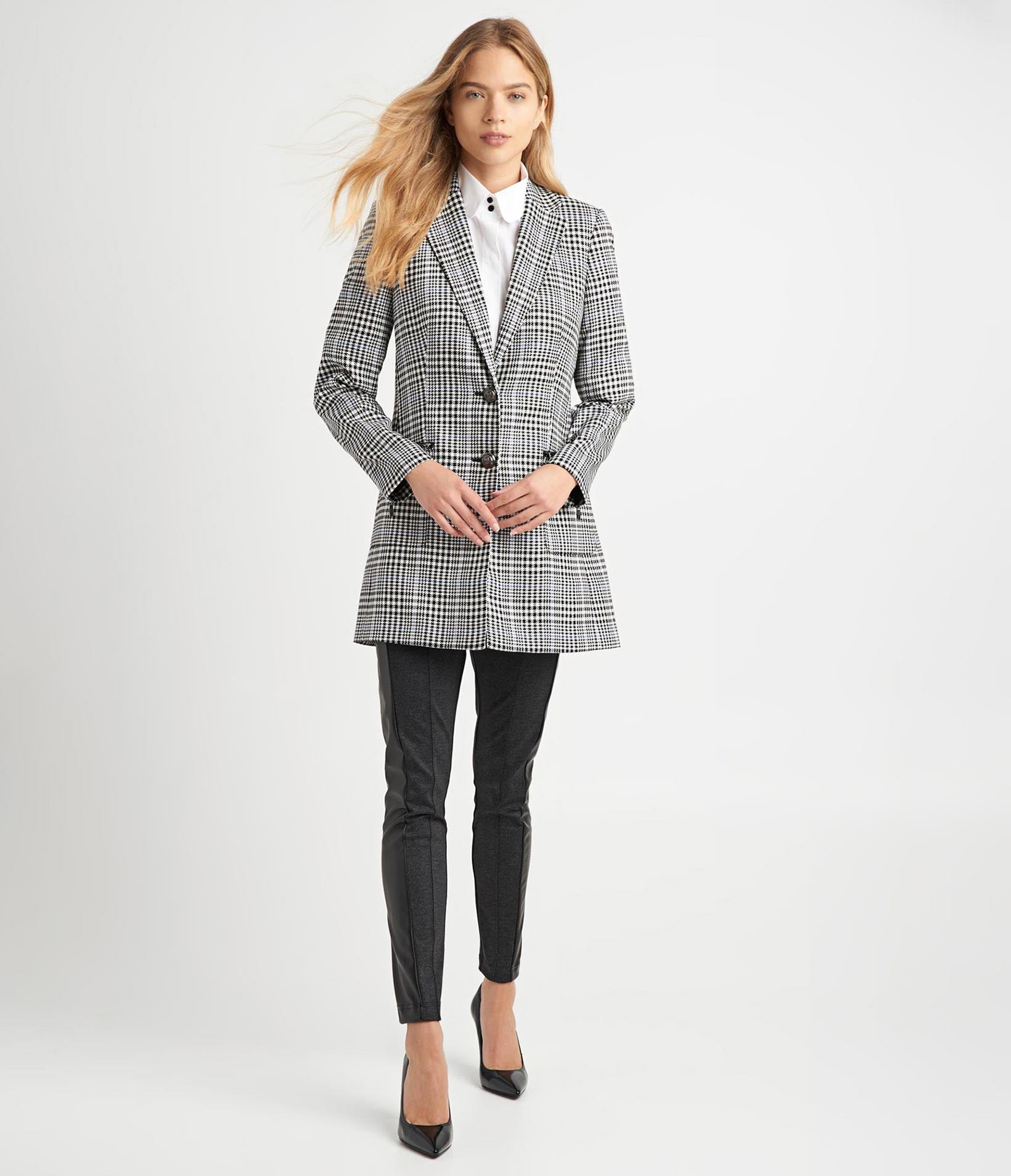 PLAID TOPPER JACKET