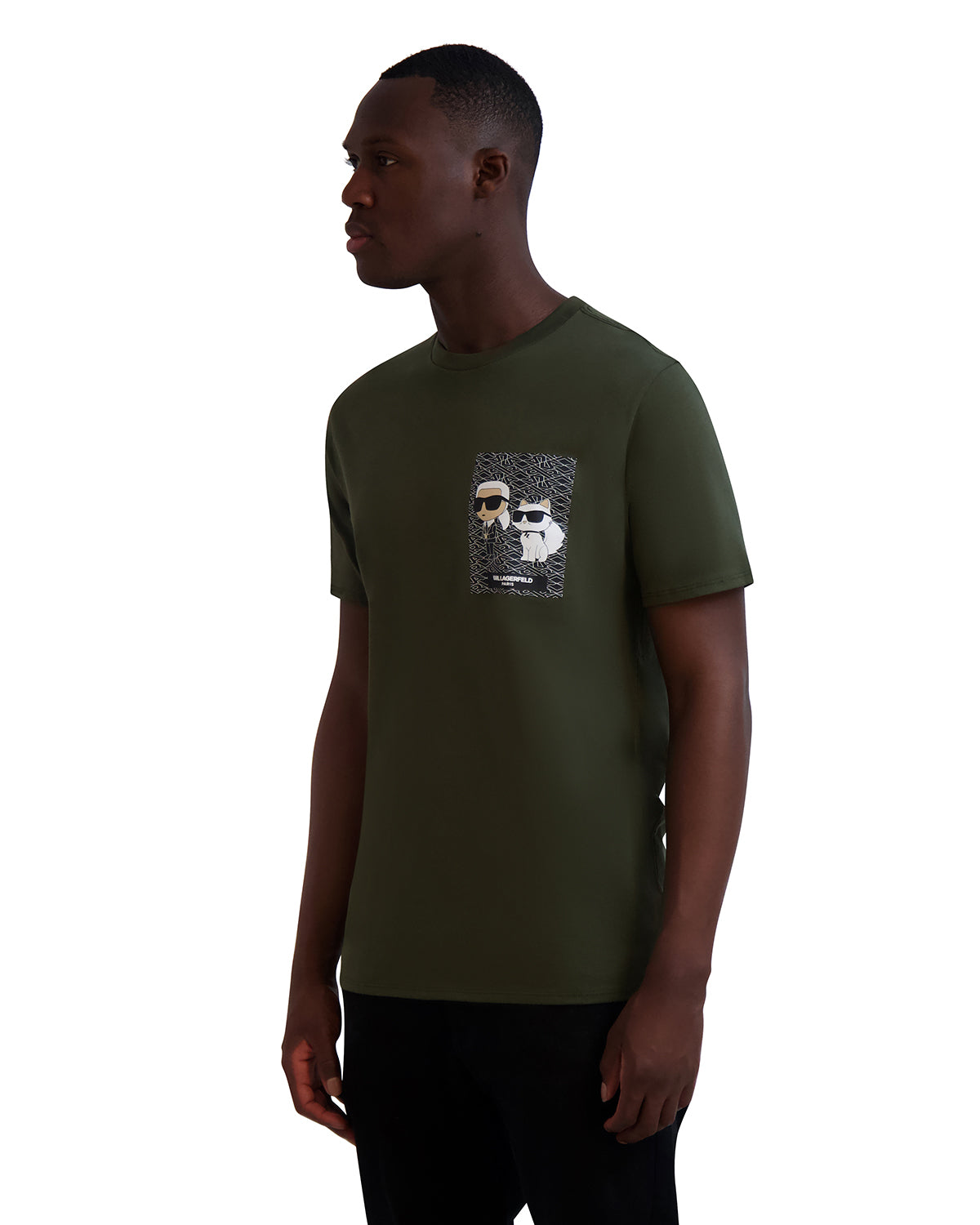 DUO FAUX POCKET GRAPHIC TEE