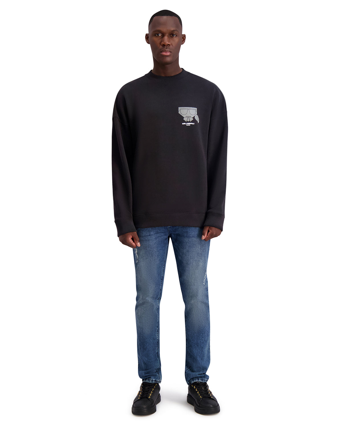 LONG SLEEVE KARL HEAD CREW NECK SWEATSHIRT