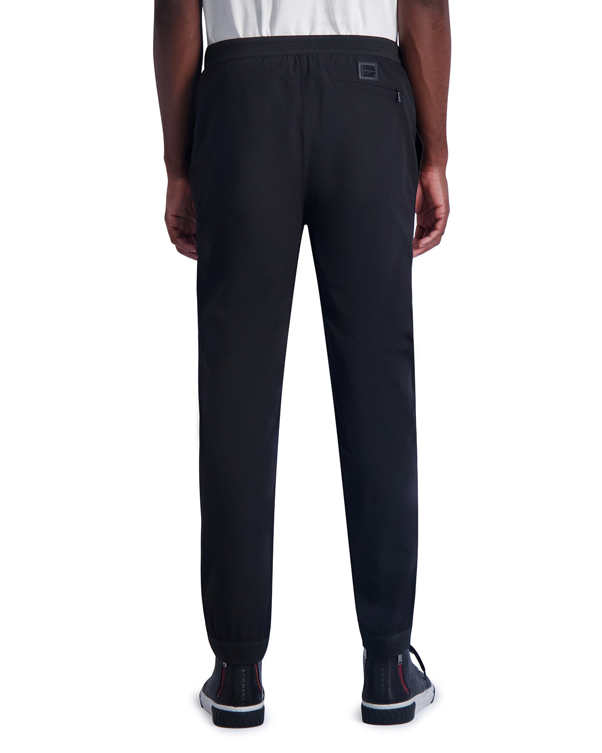 STRETCH NYLON TRACK PANT WITH MESH INSERTS