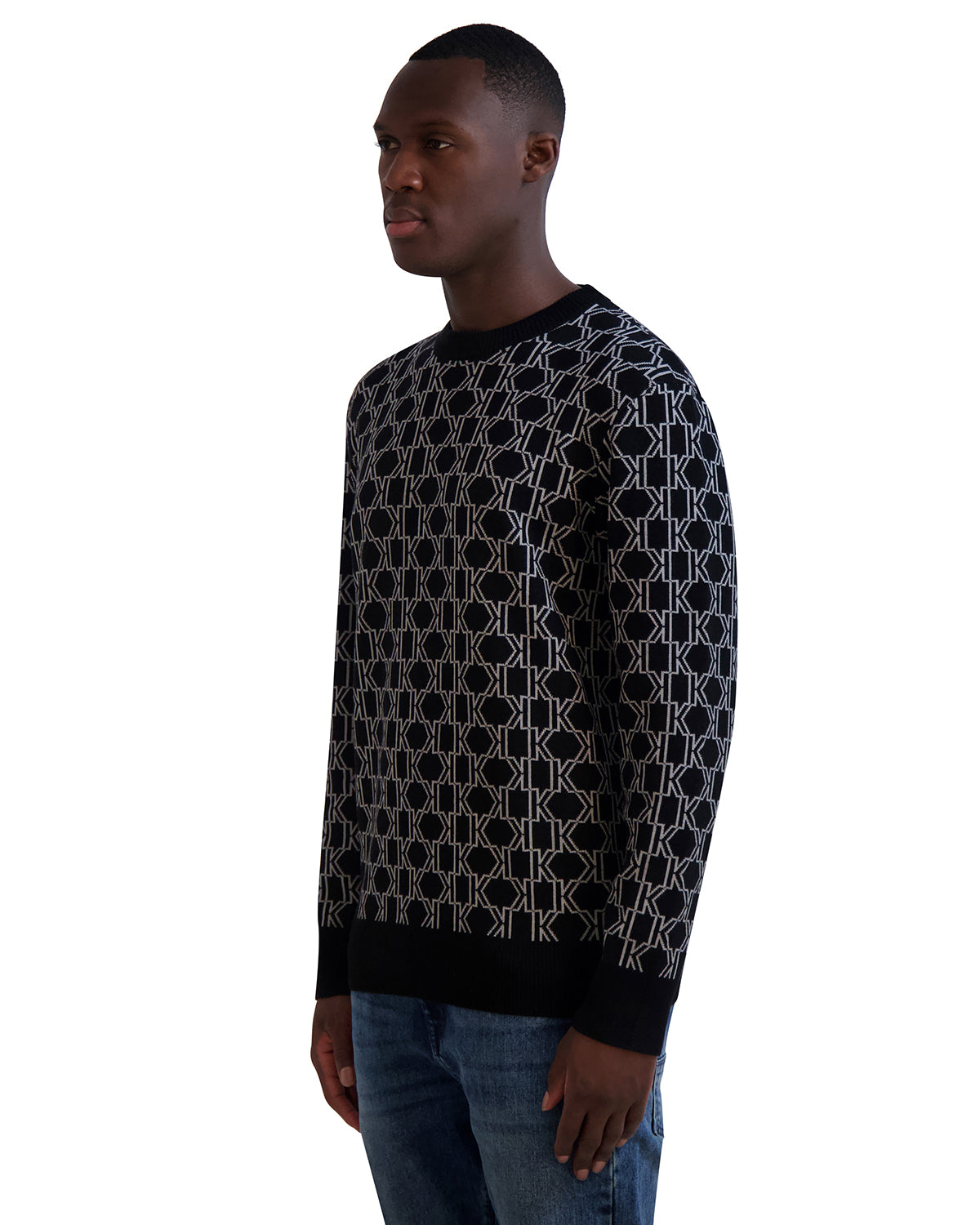 KL MONOGRAM PULLOVER SWEATER