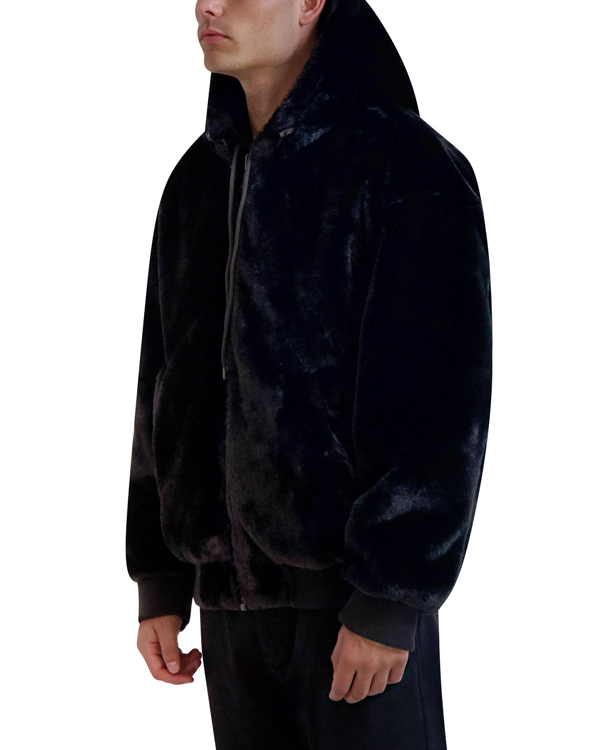 REVERSIBLE FAUX FUR JACKET